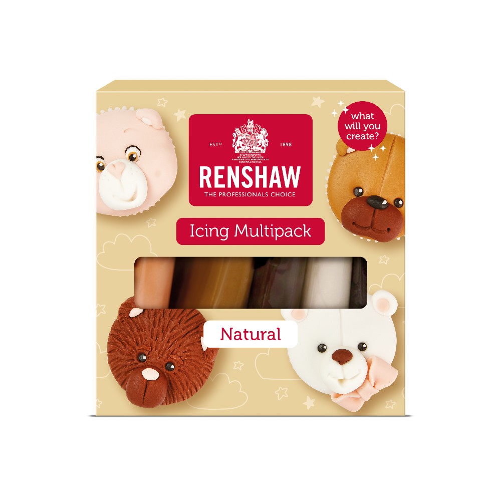 Renshaw Natural Multipack Fondant Icing 100g x 5