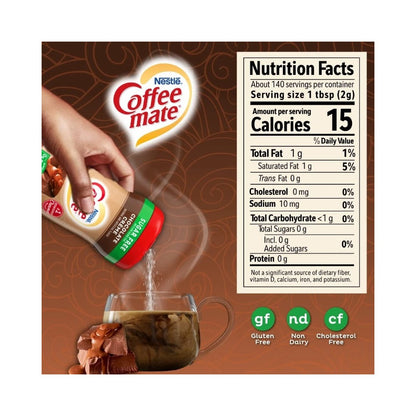 Nestle Coffee Mate Chocolate Creme Sugar Free Powder Coffee Creamer 10.2oz