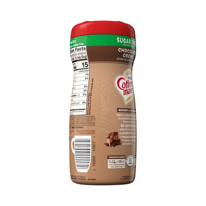 Nestle Coffee Mate Chocolate Creme Sugar Free Powder Coffee Creamer 10.2oz