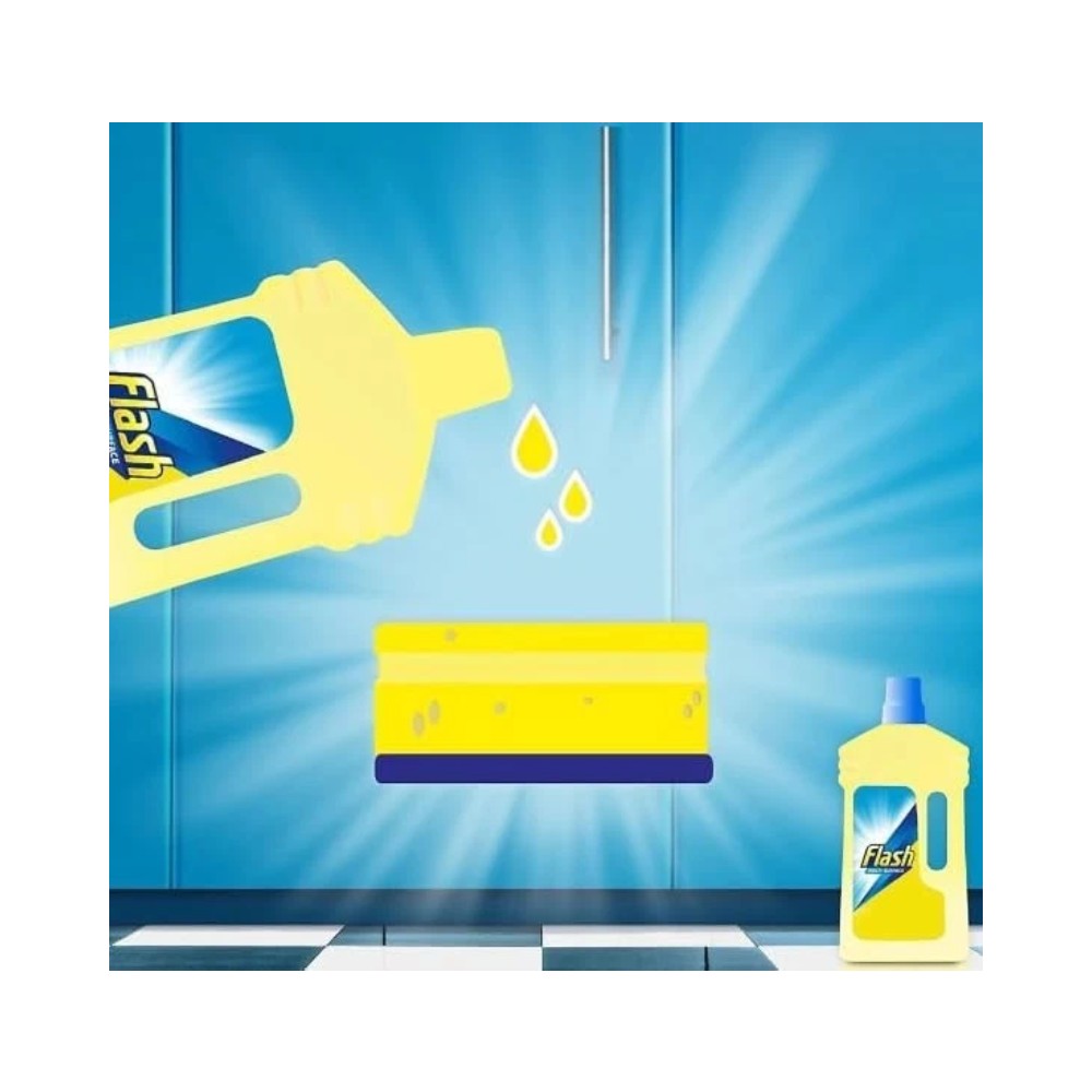 Flash All Purpose Liquid Cleaner Fresh Lemon 1L
