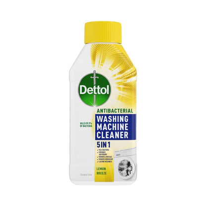 Dettol Antibac 5 in 1 Washing Machine Cleaner Lemon Breeze 250ml - Pack of 6