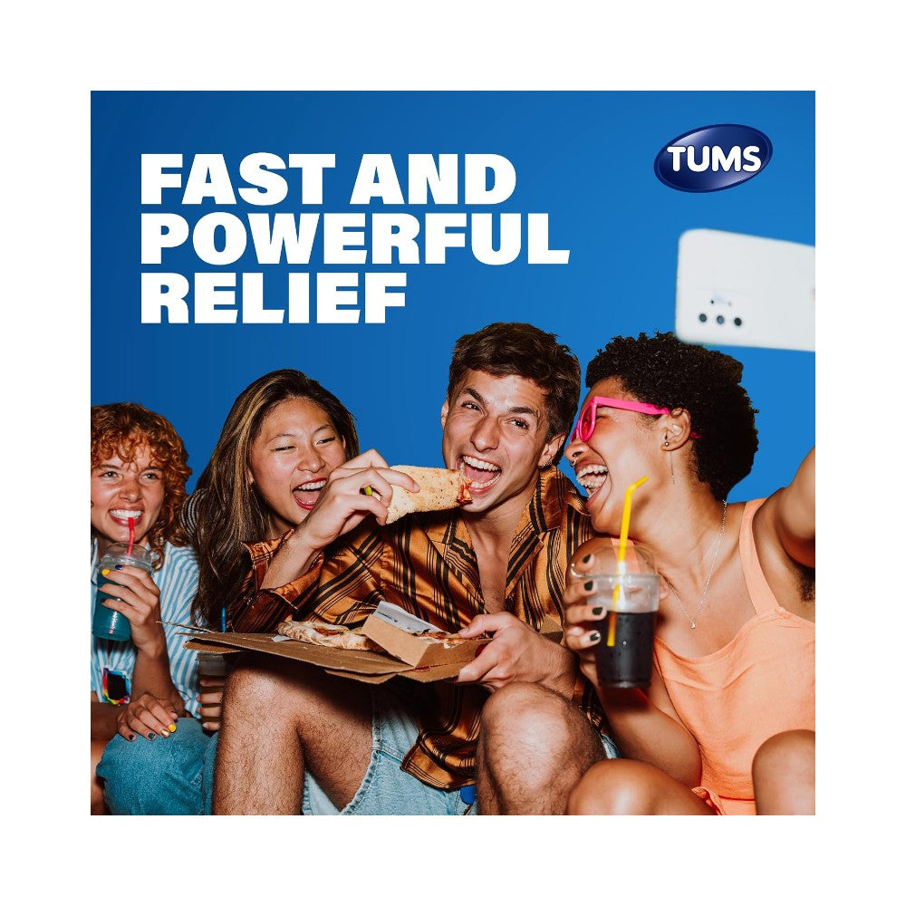 TUMS Extra Strength Sugar Free Melon Berry Antacid Chewable Tablets 80's