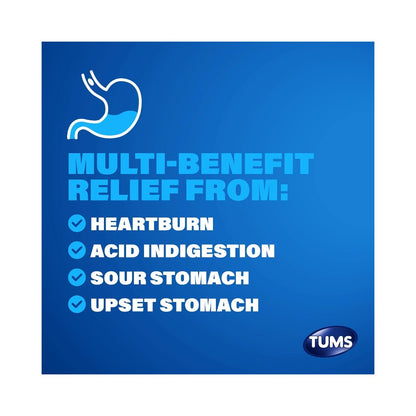 TUMS Extra Strength Sugar Free Melon Berry Antacid Chewable Tablets 80's
