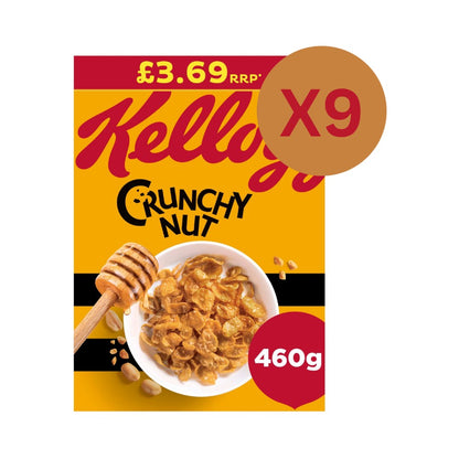 Kellogg's Crunchy Nut 460g - X9 Boxes