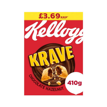 Kellogg's Krave Chocolate Hazelnut 410g - X6 Boxes