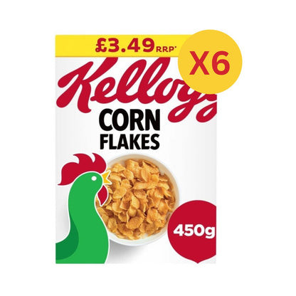 Kellogg's Corn Flakes 450g - X6 Boxes