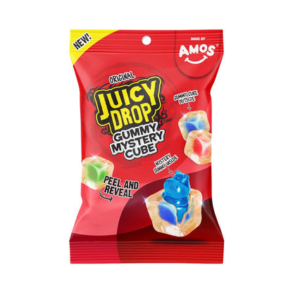 Amos Original Juicy Drop Gummy Mystery Cube Candy 5oz (142g)