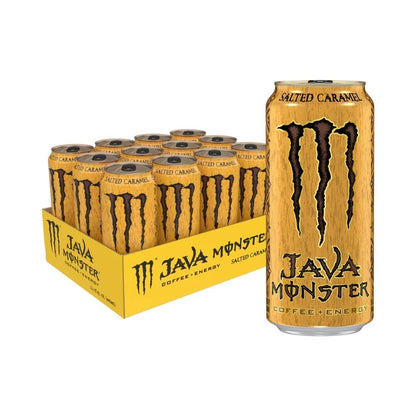 Monster Java Salted Caramel Coffee & Energy Drink Cans 444ml - Pack of 12