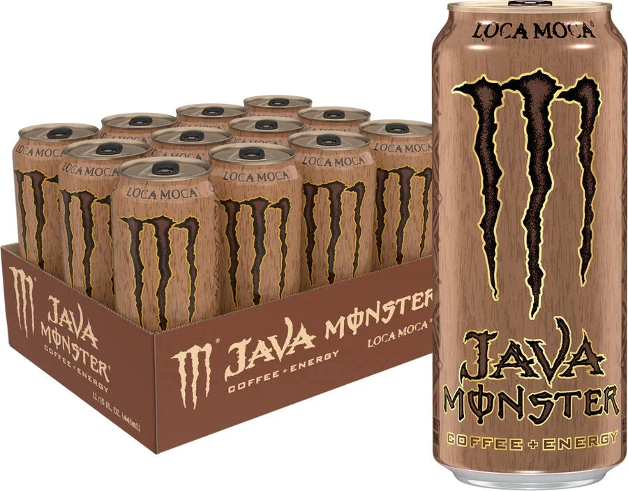 Monster Java Loca Moca Coffee & Energy Drink Cans 444ml - Pack of 12
