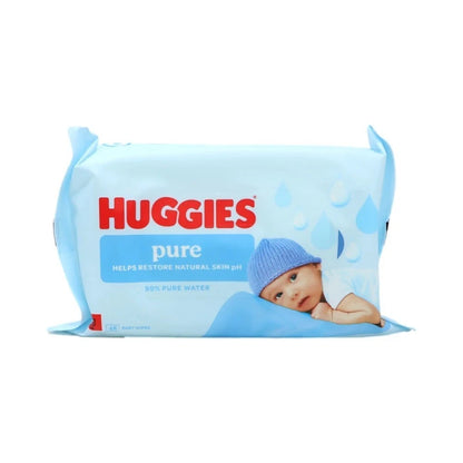 Huggies Pure Baby Wipes 48's