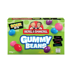 Berel & Shmerel Sour Mix Gummy Beans Candy 99g - Chinese Import