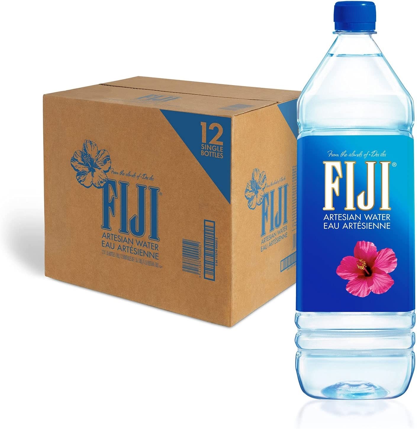 Fiji Natural Artesian Water Bottles 1.5L Pack of 12