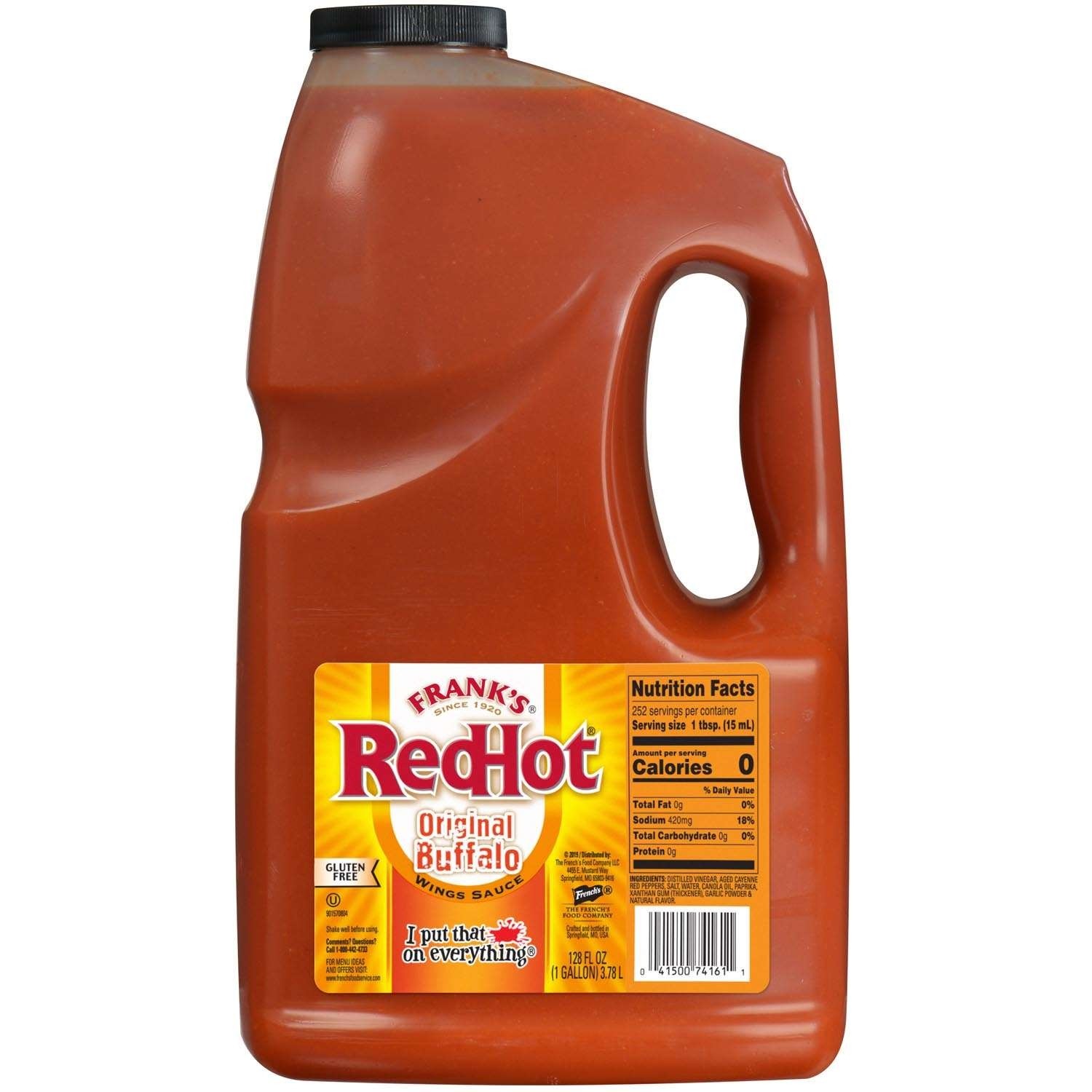 Frank's RedHot Original Buffalo Wing Sauce 3.78L (1 Gallon)