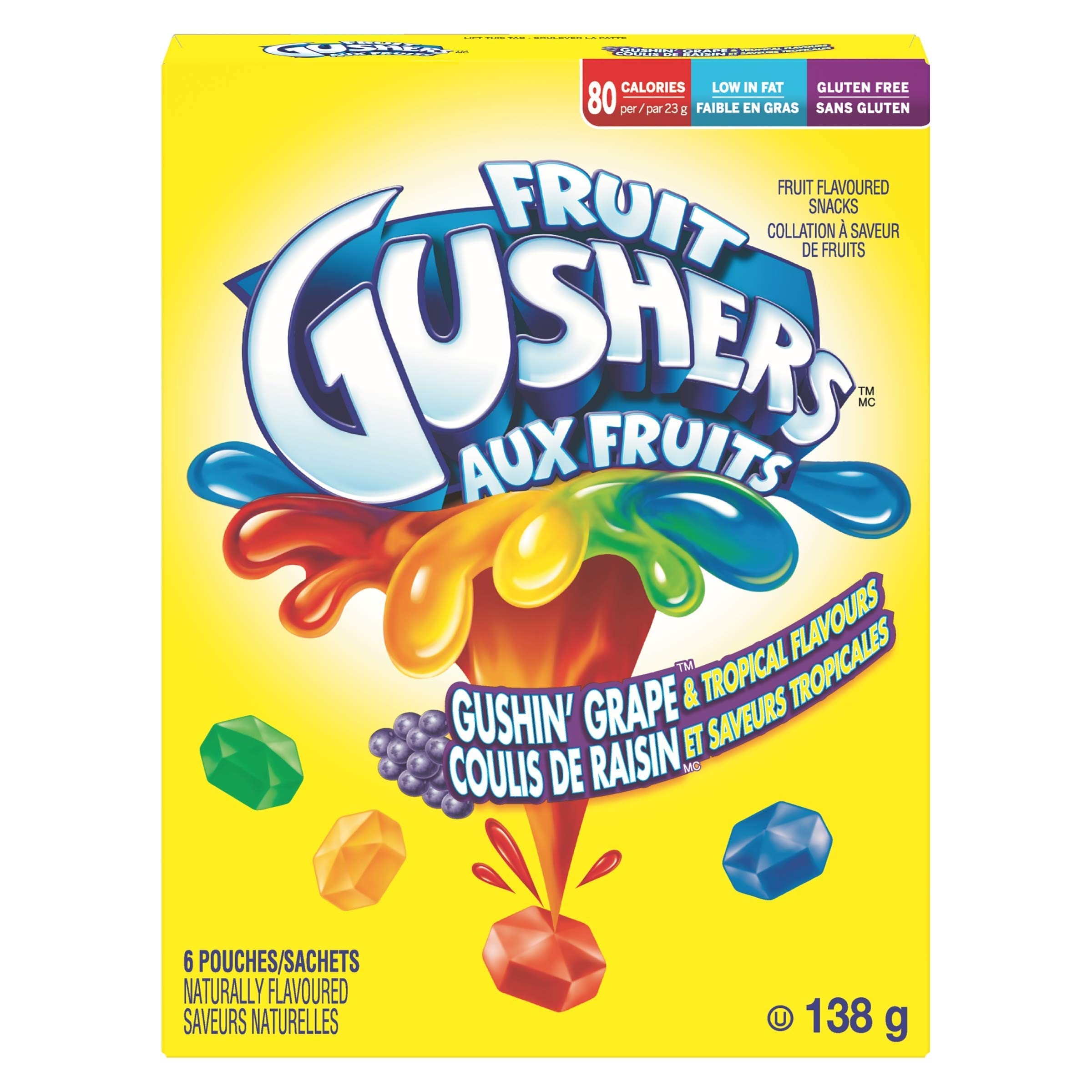 Gushers Grape Pack 138g - Groceries